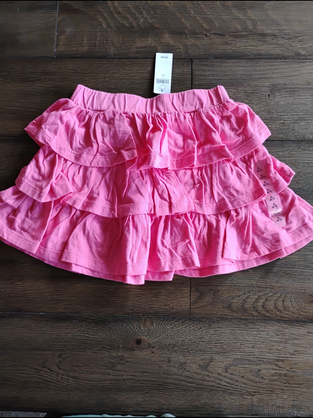 GAP Girls Pink Tiered Ruffle Skirt